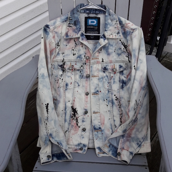 DARRING USA MEN'S Jean Jacket Paint Medium - Picture 2 of 8